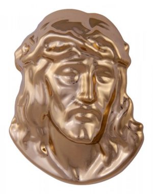 Jesus head in brass S