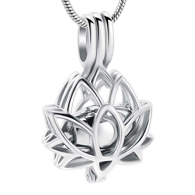 Ask smykker Flower Sølv mikrourne, halskæde inkluderet — Billigsarge.de