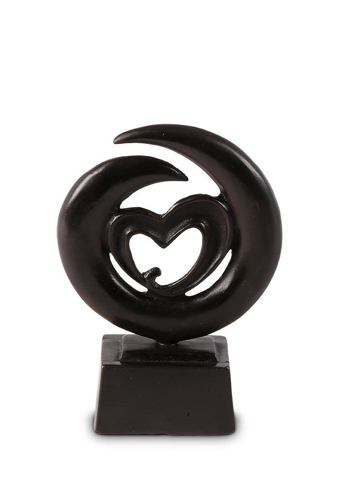 Bronze mini urne uendelig kærlighed (0,065 liter)